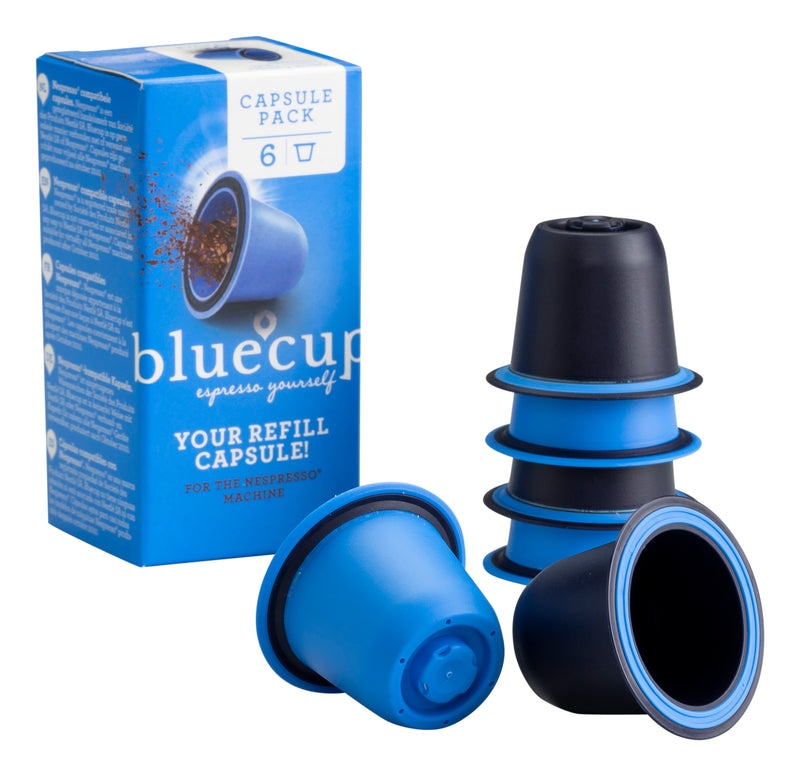 Bluecup Refill Capsule Pods - Pack Of Six