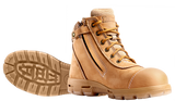 LIMITED PRODUCT Redback Boots | Wheat Cobar Lace/Zip up Safety Boots (USCWZS)