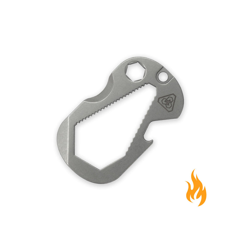 Prometheus Design Werx Steel Multitool Bottle Opener Wrench Prybar