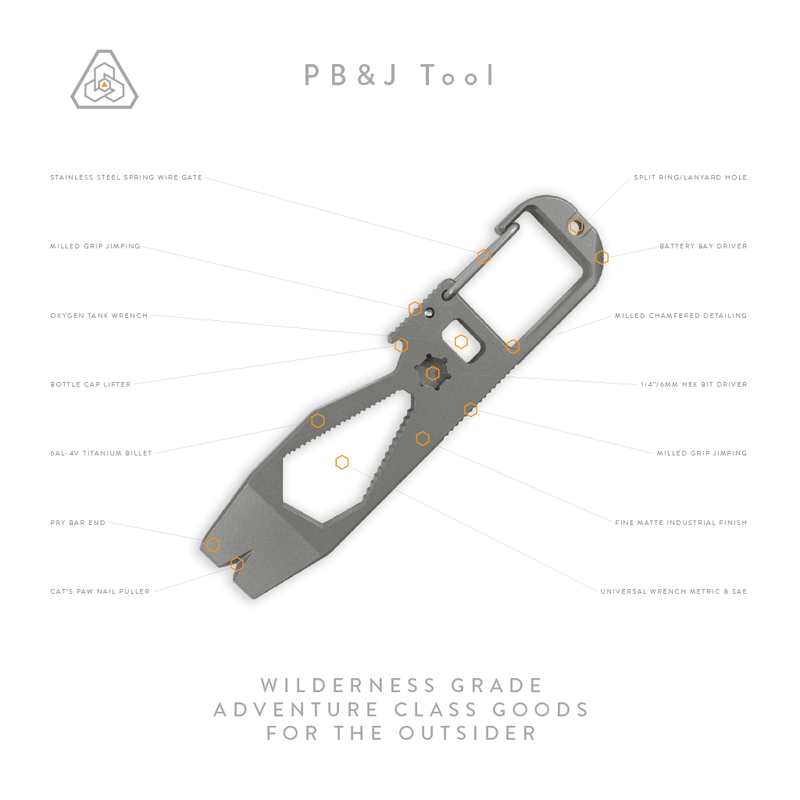 Prometheus Design Werx PB&J Tool Success  Titanium EDC 