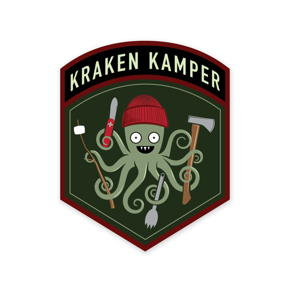 Kraken camper sticker