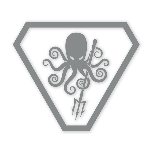 Prometheus Design Werx SPD Kraken ProCut Sticker - Grey